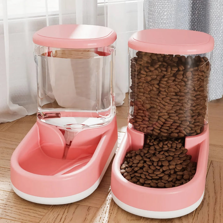 Large Capacity Dog Food Dispenser and Bowl - 3.8L Pet Feeder