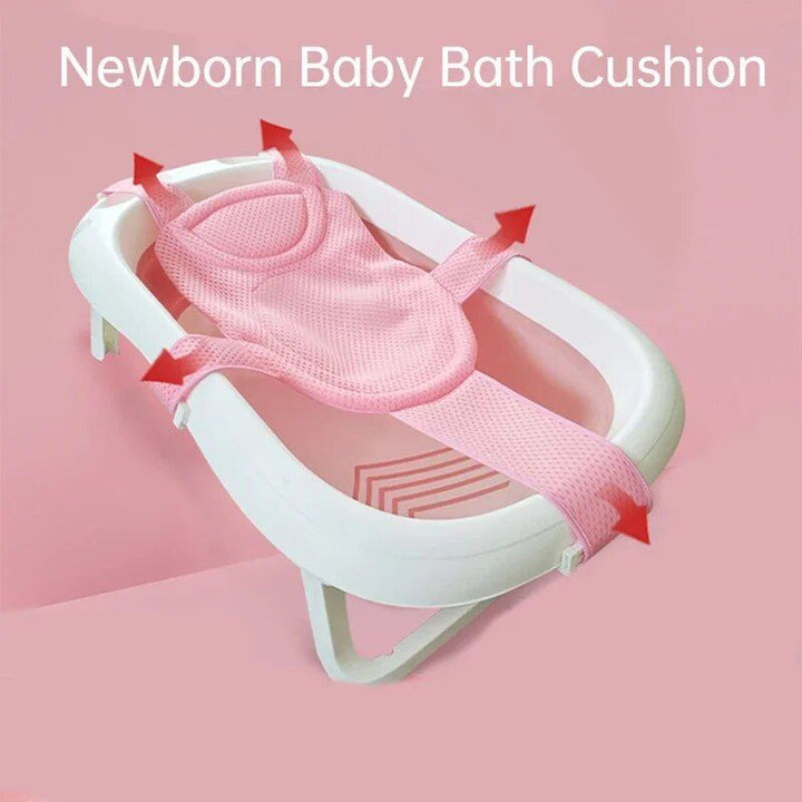 Newborn Adjustable Cross-Shaped Anti-Slip Bath Cushion