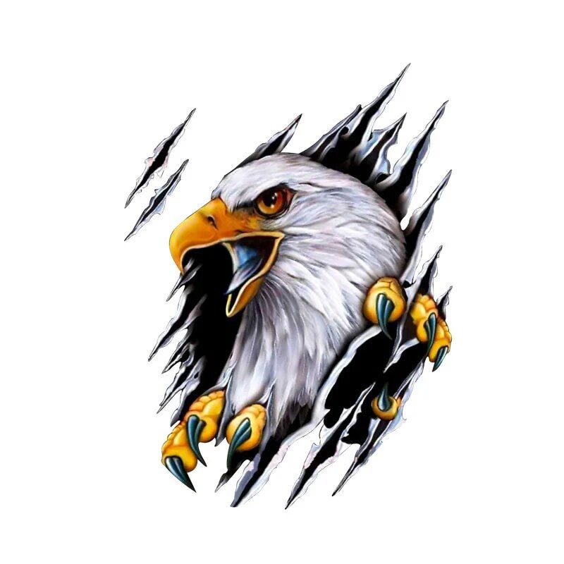 Universal Cartoon Eagle Vehicle Sticker for Full Body Decoration