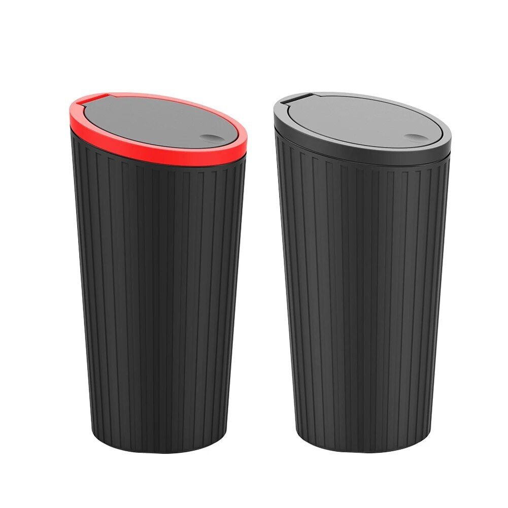 Compact Car Trash Bin with Press Lid