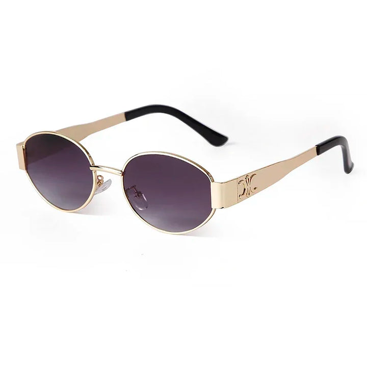 Trendy Retro Oval Sunglasses for Women