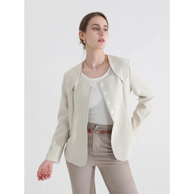 Square Collar Full Sleeves Blazer