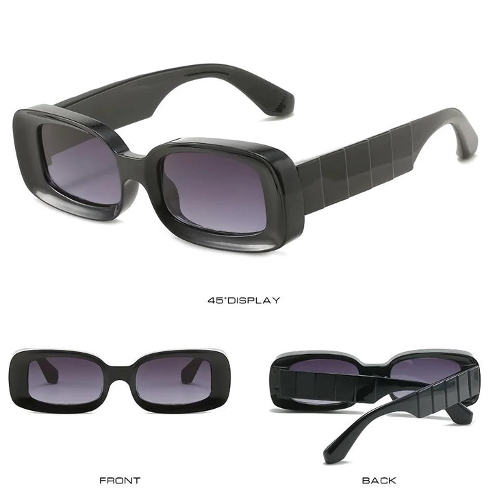 Stylish Plastic Clear Retro Sunglasses