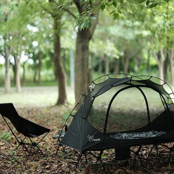 Lightweight Single Person Outdoor Camping Bed Tent with Mosquito Net and Aluminum Poles