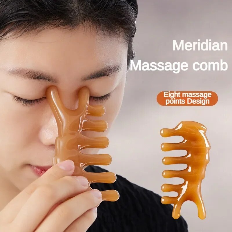 Resin Guasha Face and Nose Lifting Massage Tool