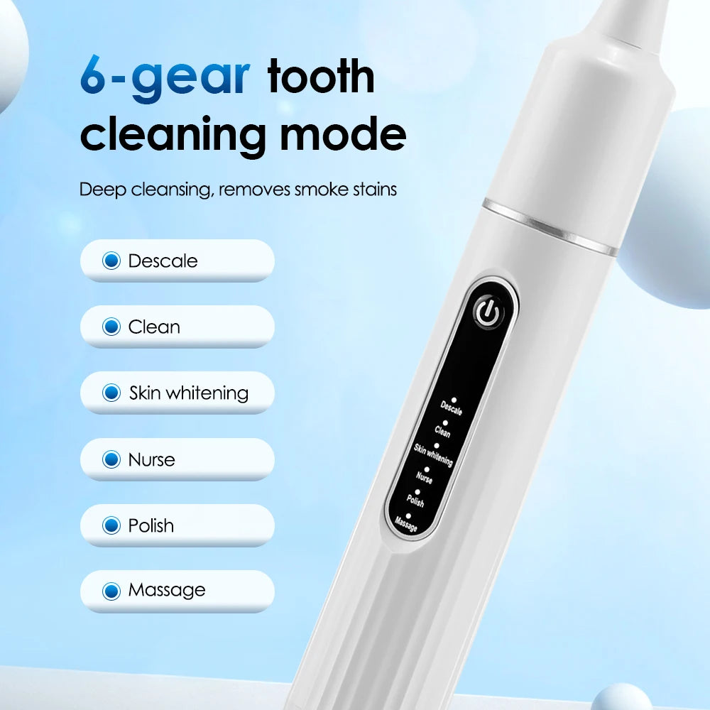 Electric Sonic Vibration Tooth Cleaner – Plaque and Tartar Remover