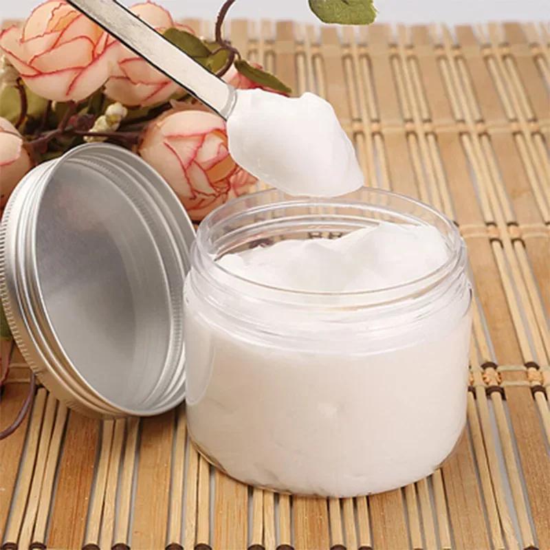 10Pcs Clear Plastic Storage Jars with Aluminum Lids