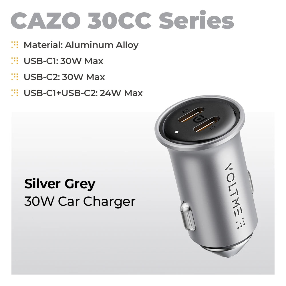 Fast and Reliable Charging with the VOLTME 30W PD USB C Car Charger