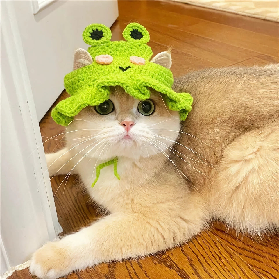 Cute Knitted Hat for Cats