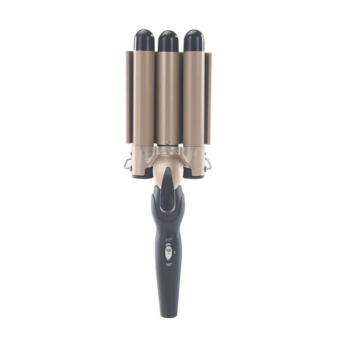 3 Barrel Hair Curler with Adjustable Temperature