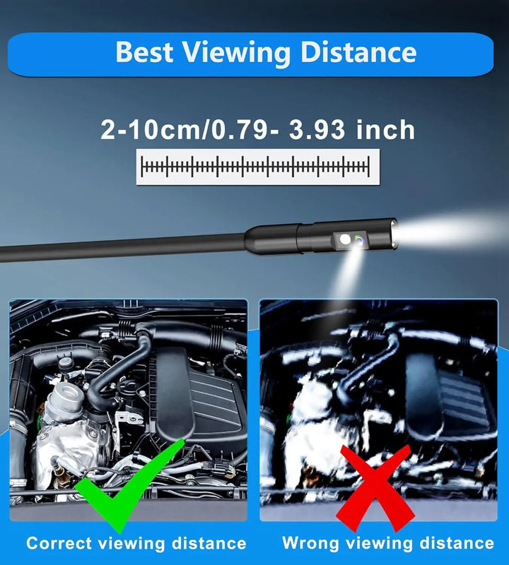 1080P Dual Lens Industrial Endoscope with 4.3" LCD Screen