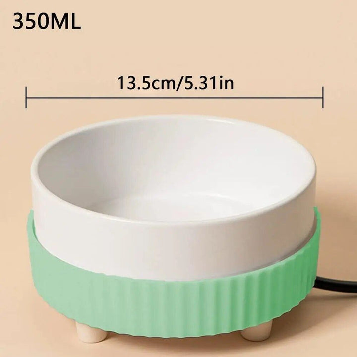 Eco-Friendly USB Rechargeable Heated Pet Water Bowl for All Dog Breeds