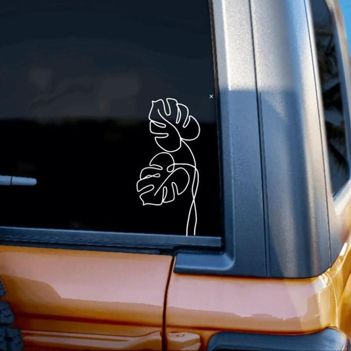 Chic Monstera Leaf Vinyl Decal