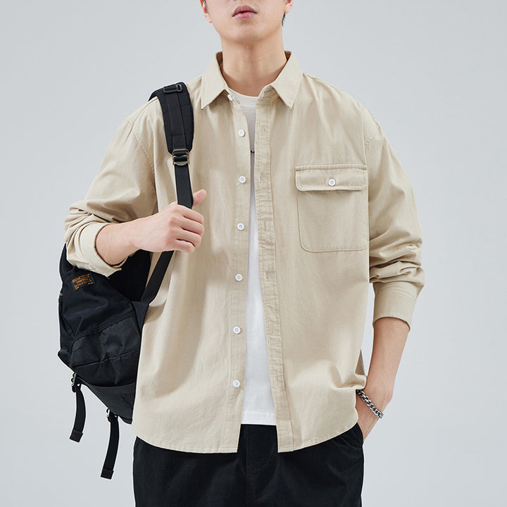 Men's Cotton High-grade Loose Casual Shirt Coat