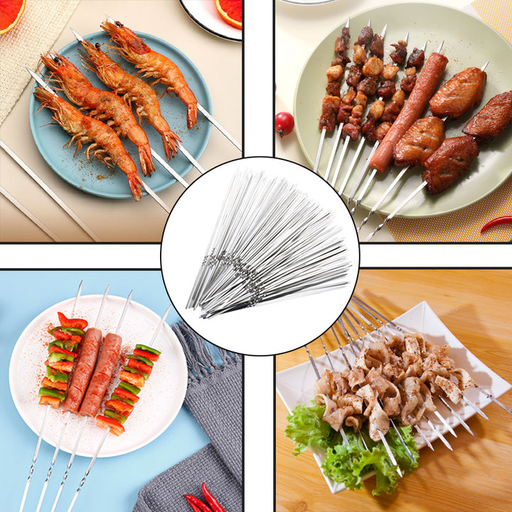 Stainless Steel BBQ Skewers Set