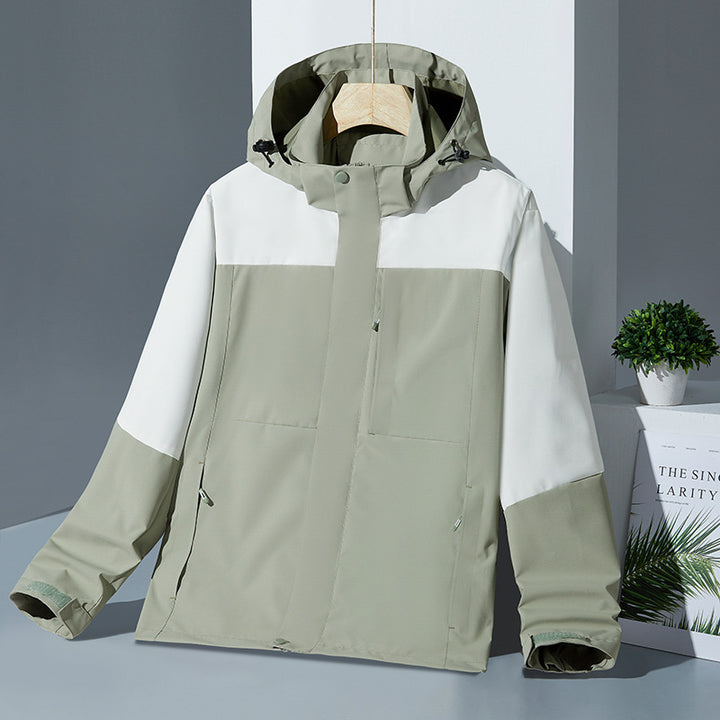 Outdoor Shell Jacket Three-in-one Detachable Stitching Dopamine Mountain Wear