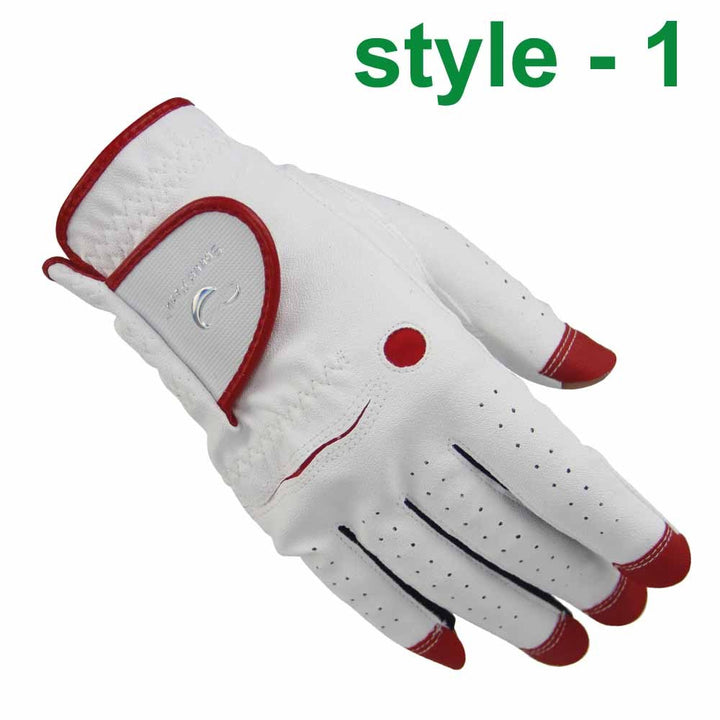 PU Fabric Breathable And Convenient Sun Protection Hands Golf Fingerless Gloves