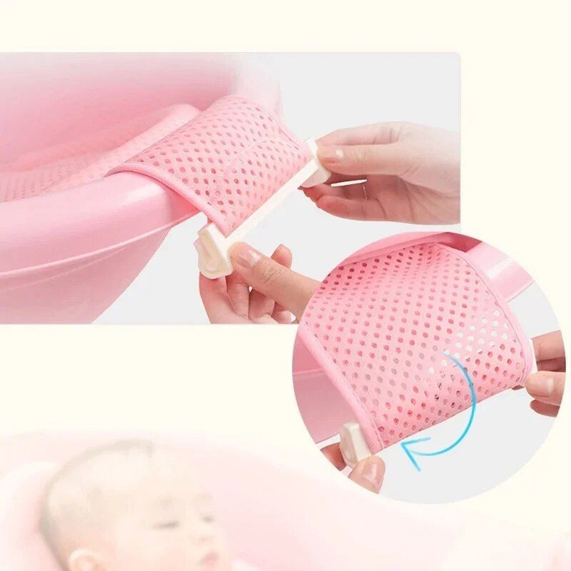 Newborn Adjustable Cross-Shaped Anti-Slip Bath Cushion