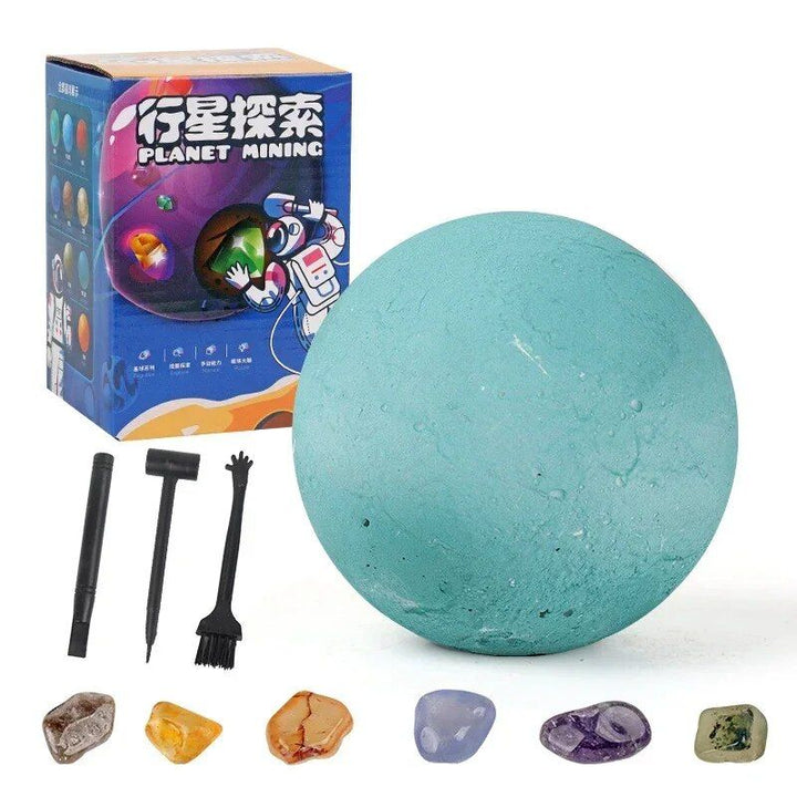 Solar System Gem Mining Kit: Children's Educational Archaeology Toy