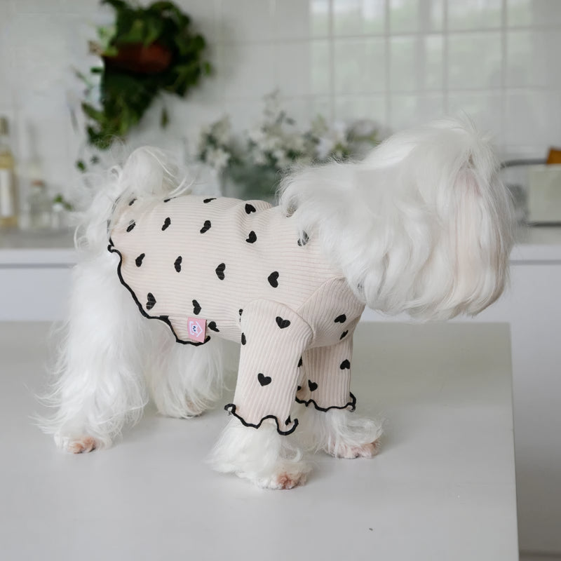 Embroidered Bear Waffle Vest for Pets