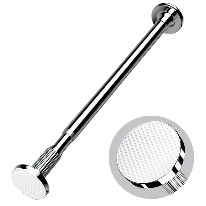 Adjustable Stainless Steel Shower Curtain Rod and Clothes Drying Pole