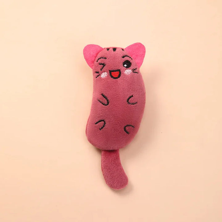 Interactive Cat & Dog Chew Toy - Bite Resistant Plush for Teeth Cleaning & Fun