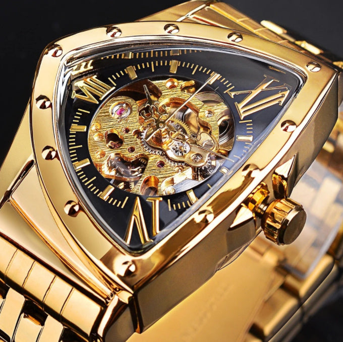 Watch Men's Fashion Hollow Stainless Steel Watch