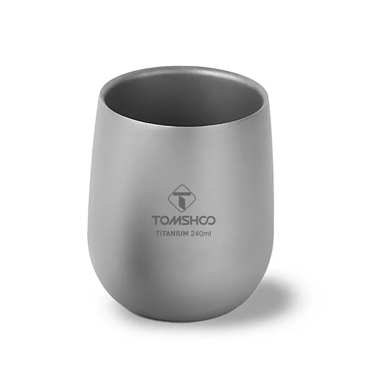 Double-Wall Insulated Titanium Camping Mug