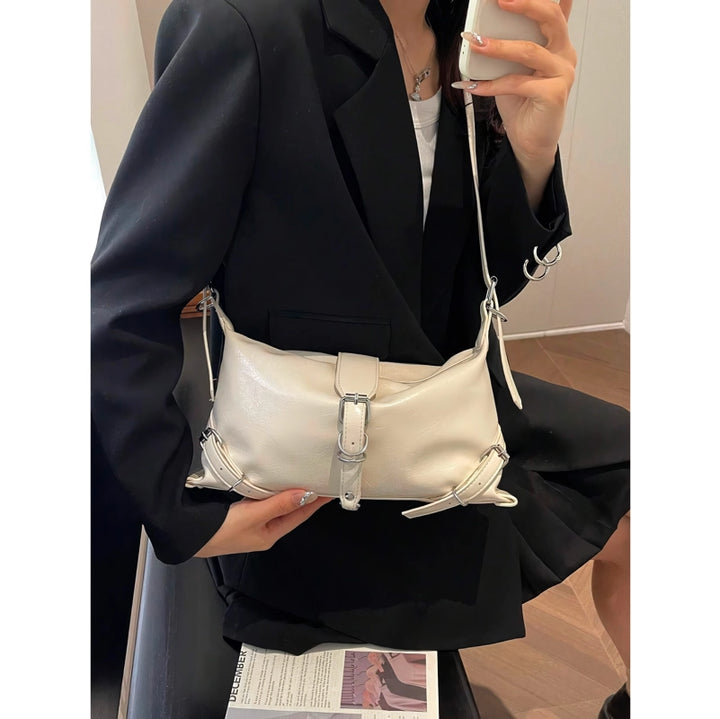 Stylish Solid Shoulder Bag