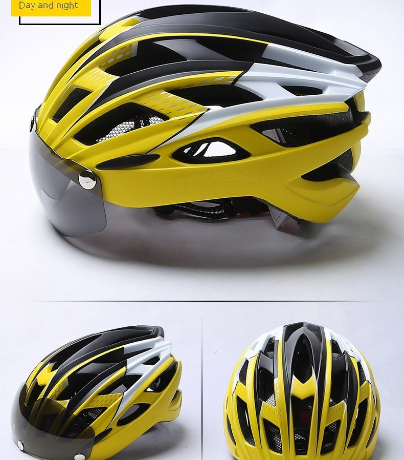 Bicycle Helmet Goggles Integrated Riding Helmet Equipment