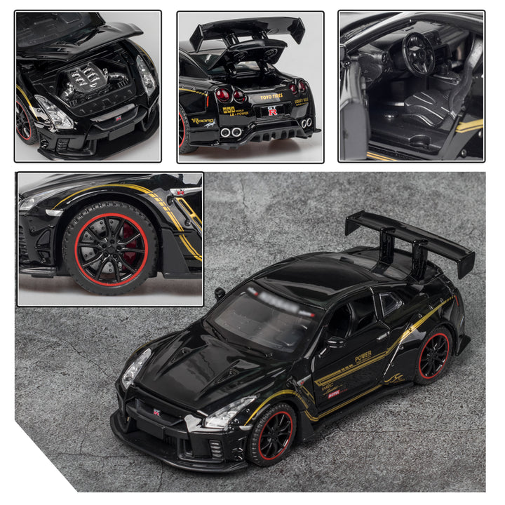 1:32 Scale Diecast Sports Car Model - Skyline R34 R35