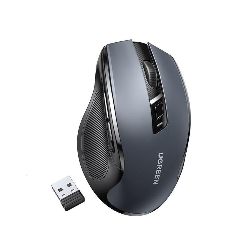 Wireless Bluetooth 5.0 & 2.4G Ergonomic Mouse - 4000DPI, 6 Silent Buttons, Dual Mode Connectivity