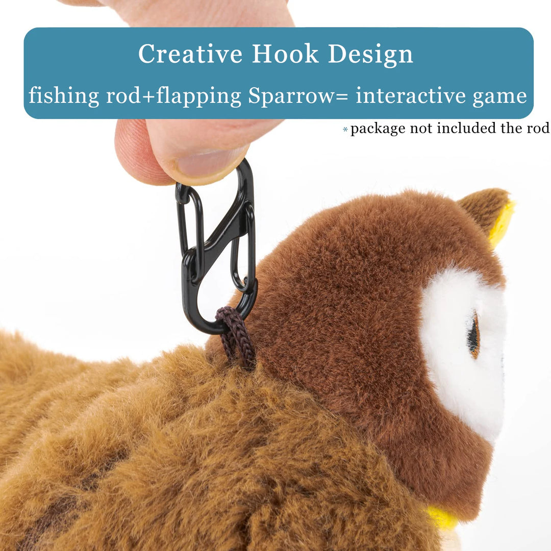 Interactive Chirping Sparrow Cat Toy