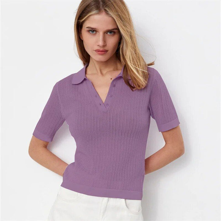 Elegant Summer Polo Shirt for Women