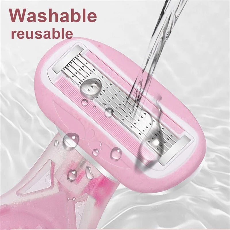 Portable Women’s Facial Hair Remover Razor with Aloe Vera Strip