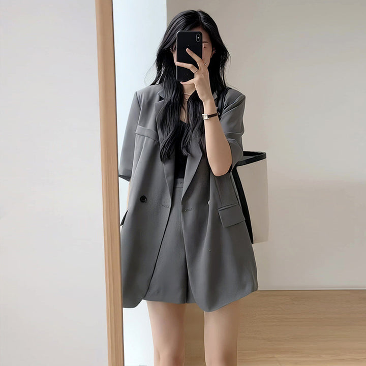 Suit Jacket Shorts Suit Casual Loose Two-piece Suit Women