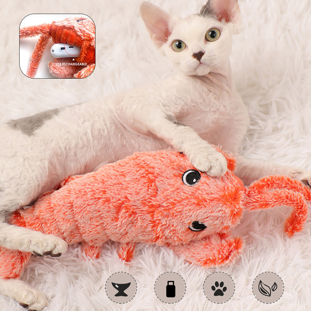 Interactive Plush Flopping Lobster Toy