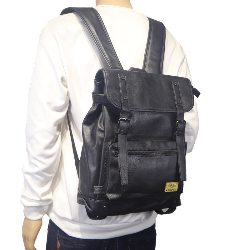 New Men's Backpack Casual College Style Portable