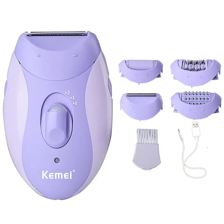 4-in-1 Women's Epilator, Facial & Body Electric Shaver