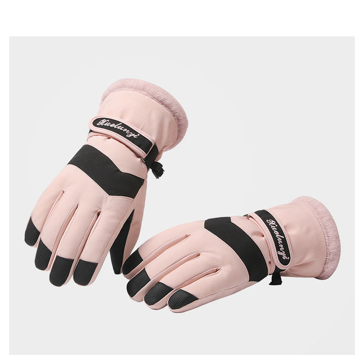 Women's Winter Outdoor Warm Cycling Thick Ski Gloves