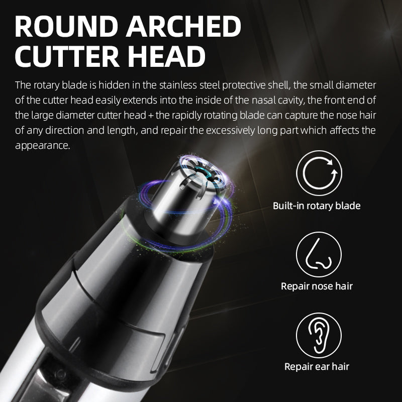 Electric Nose Hair Trimmer with Low Noise and High Torque Motor