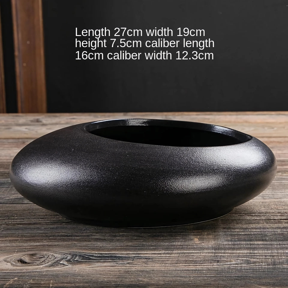 Large-caliber Ceramic Flowerpot for Office and Balcony