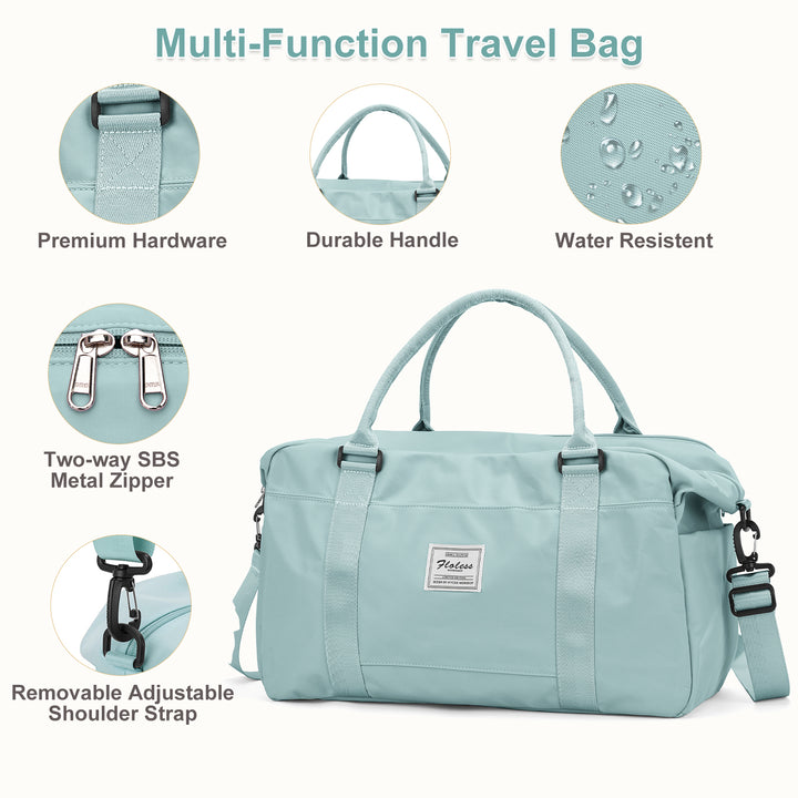 Stylish Weekender Travel Bag for Women - 18.5x8.6x14.56 in