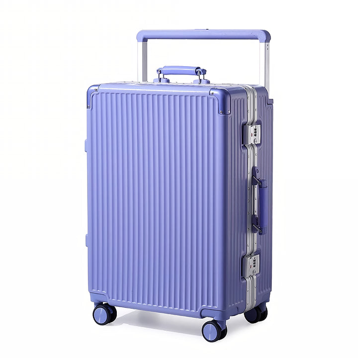 Wide Handle Carry-On Trolley Suitcase for Men and Women