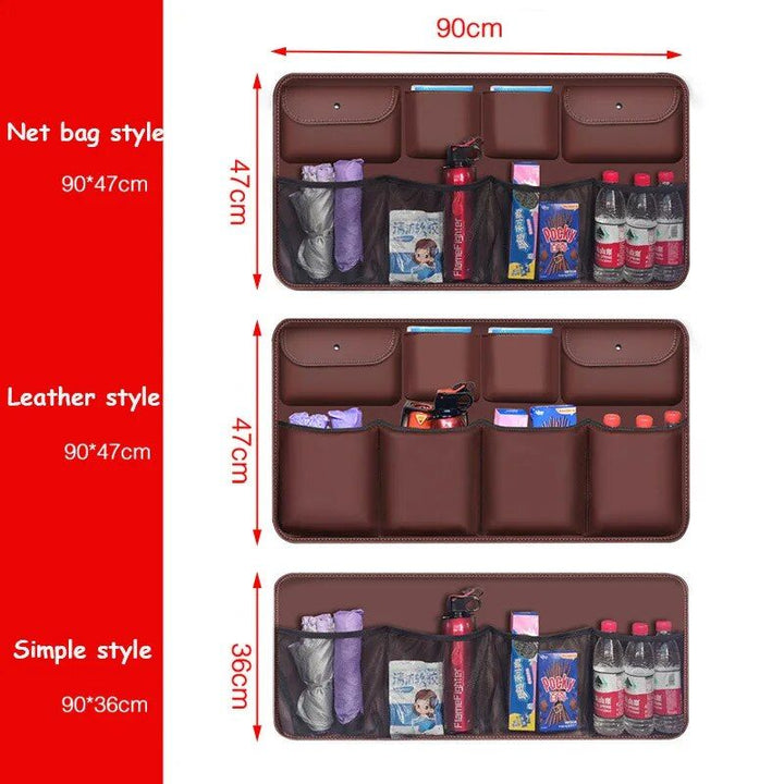 Luxury PU Leather Car Trunk Organizer