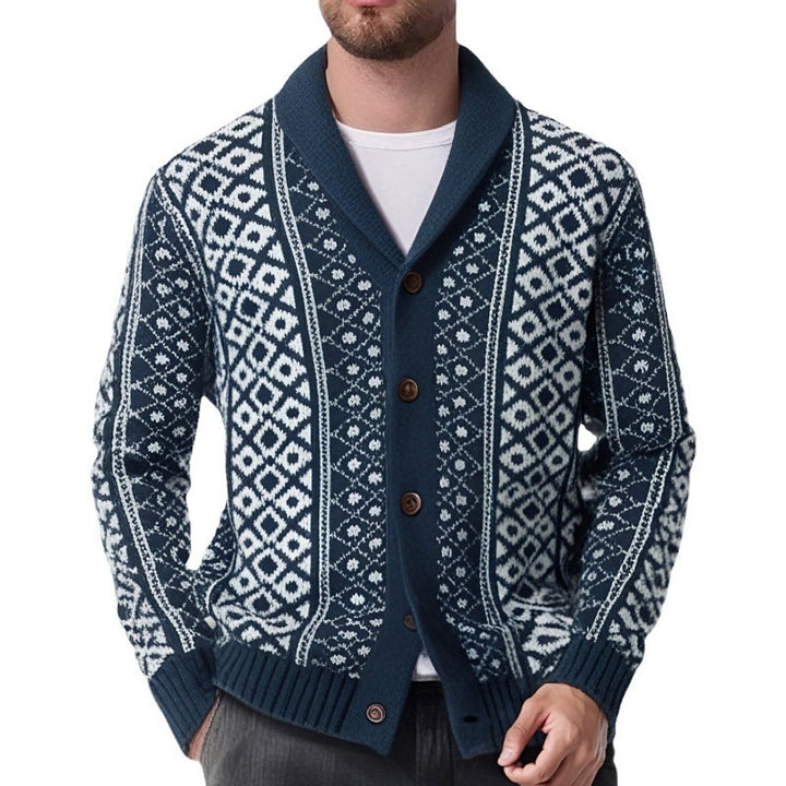 European And American Men's Vintage Sweater Coat