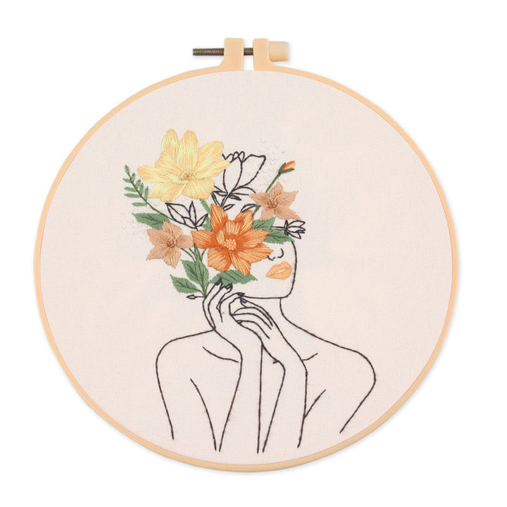 Embroidery Kit for Beginners with Patterns and Instructions