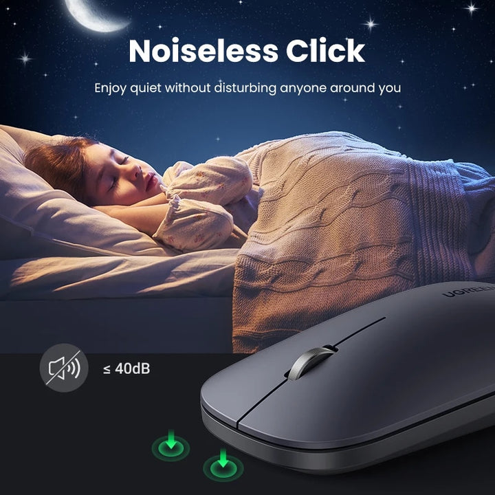 Silent Bluetooth & 2.4GHz Wireless Mouse