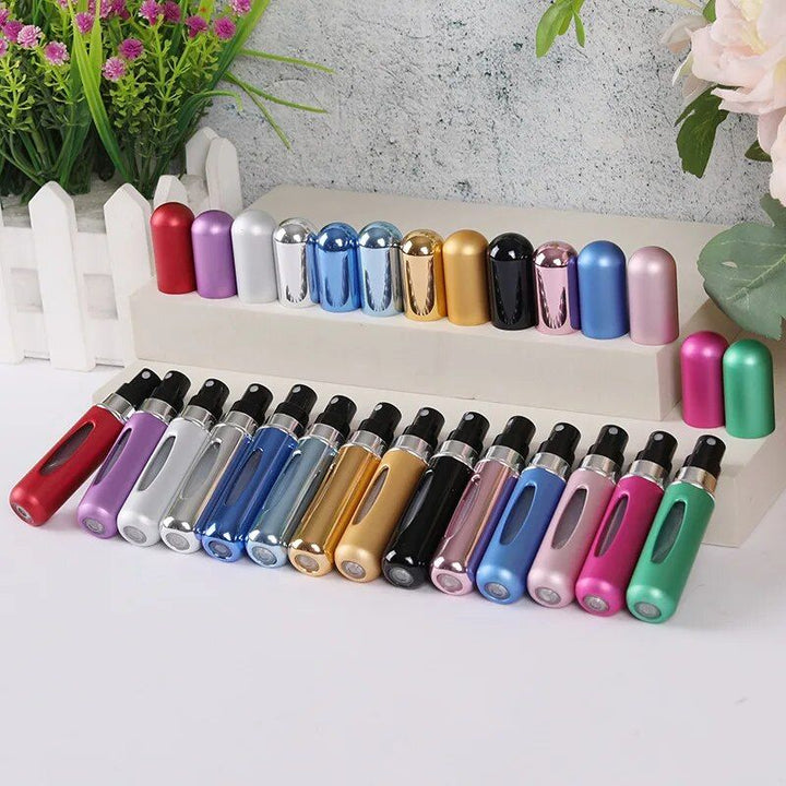 Compact & Stylish Portable Perfume Atomizer - Travel-Friendly Mini Aluminum Spray Bottle