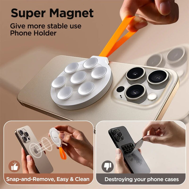 Universal Magnetic Phone Mount: Hands-Free Shower Silicone Grip Stand